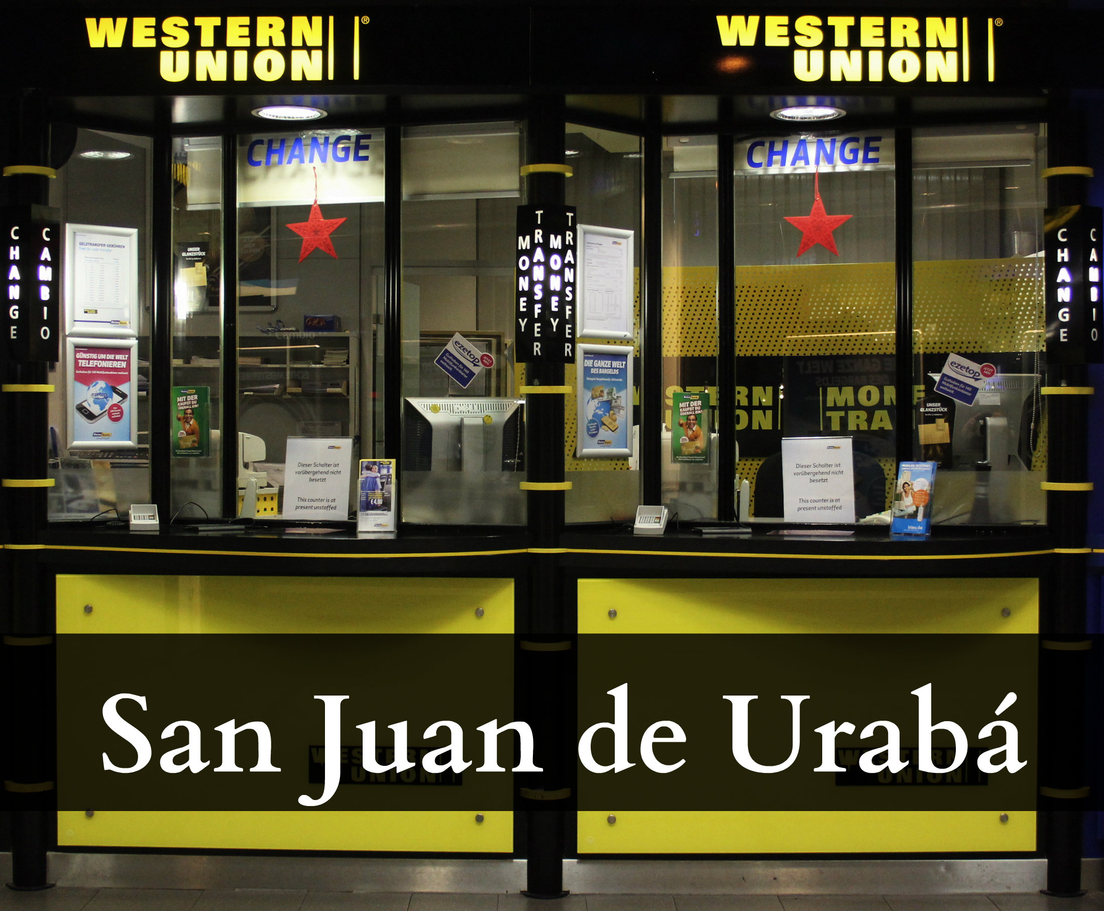Western Union en San Juan de Urabá (Antioquia)