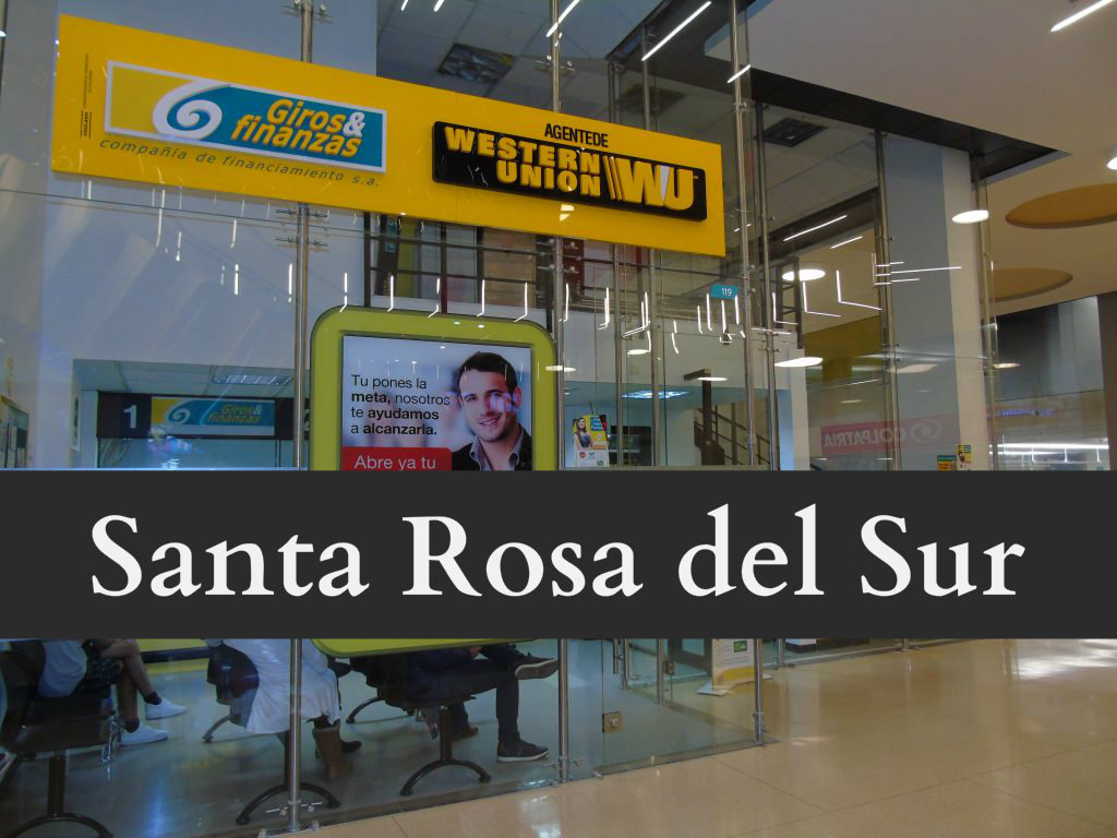 Western Union en Santa Rosa del Sur (Bolívar)