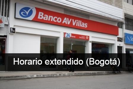 AV Villas Bogota horario extendido