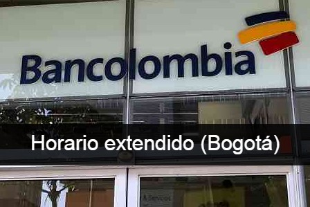 Bancolombia Bogota horario extendido