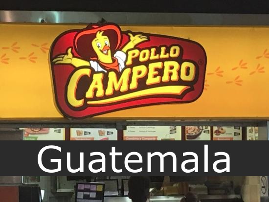 Pollo Campero en Guatemala - Sucursales