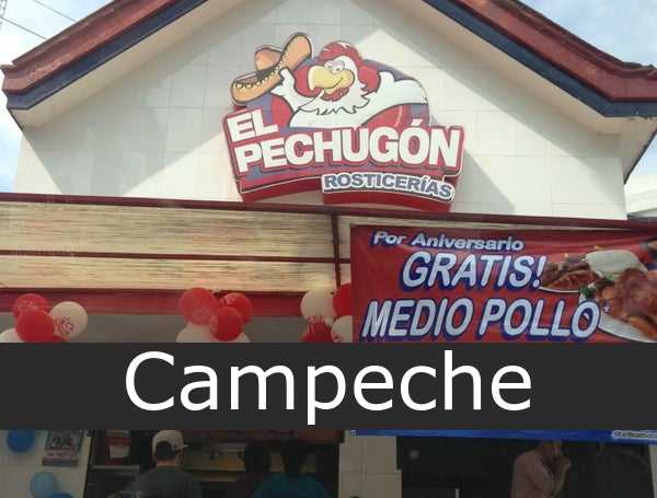 El Pechugón en Campeche - Sucursales