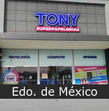 tony superpapelerías Edo. de México