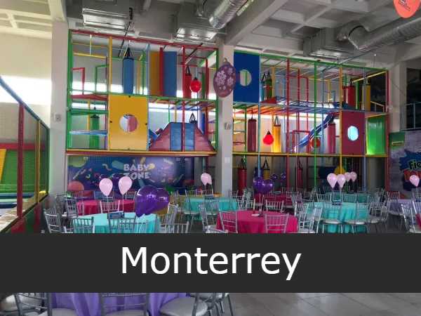 Salones de fiestas infantiles en Monterrey - Sucursales