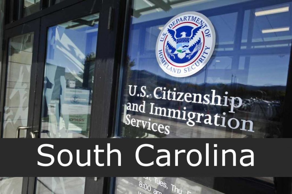 Oficinas de Inmigración en South Carolina (USCIS) - Sucursales