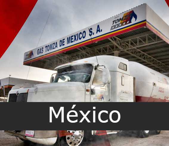 Gas Tomza en México - Sucursales