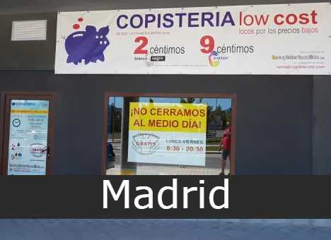 Copisteria Low Cost Madrid