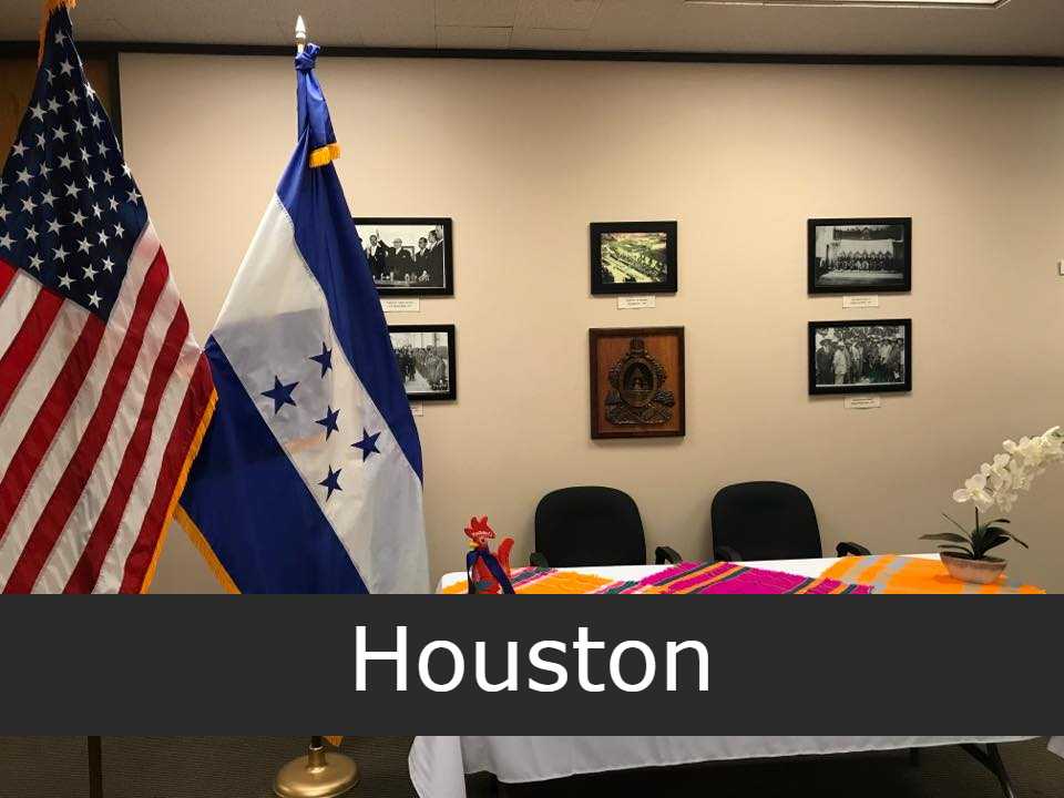 Consulado de Honduras en Houston Sucursales