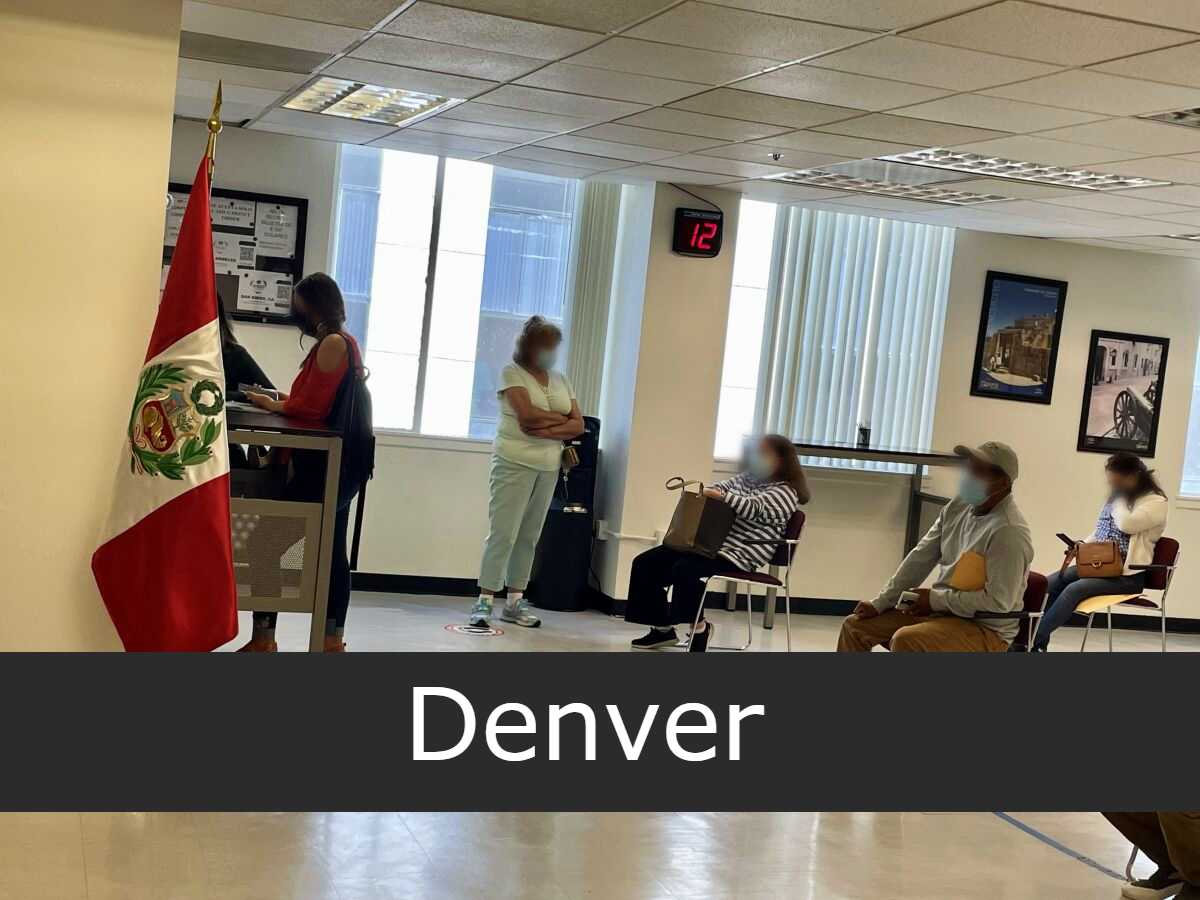 Consulado de Perú en Denver Sucursales