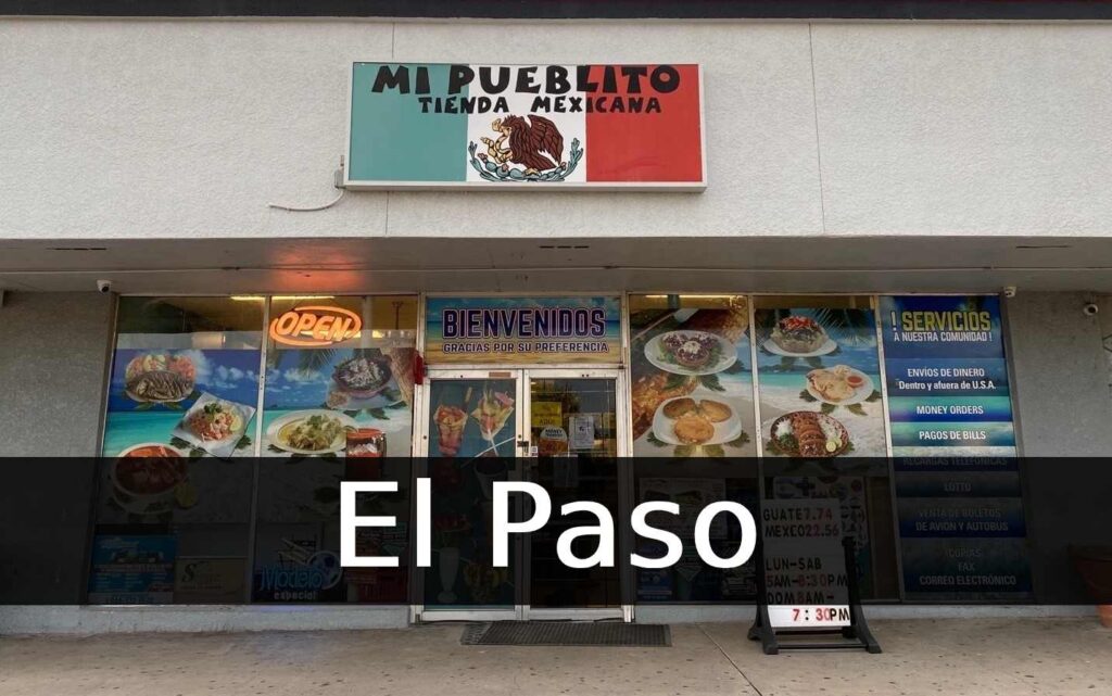 Tienda mexicana El Paso